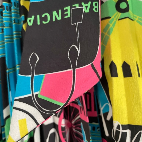 BALENCIAGAParis City Light Pleated Satin Dress NWT - Picture 13 of 15